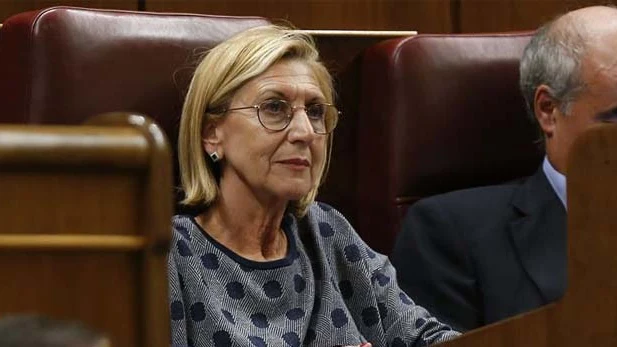 Rosa Díez, cofundadora de UPyD, en el Congreso