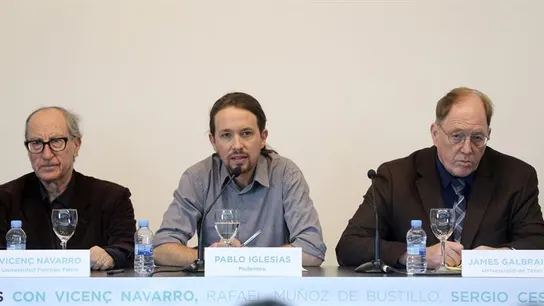 Iglesias presenta a sus expertos económicos Iglesias presenta a sus expertos económicos