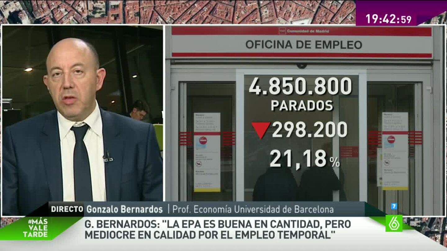 Gonzalo Bernardos habla sobre la EPA en M&aacute;s Vale Tarde