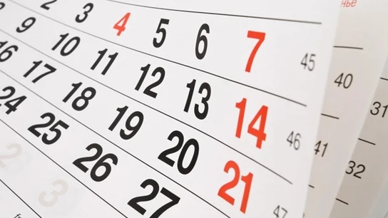 Imagen de un calendario Imagen de un calendario