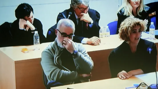 Rosario Porto y Alfonso Basterra, con sus respectivos abogados Rosario Porto y Alfonso Basterra, con sus respectivos abogados