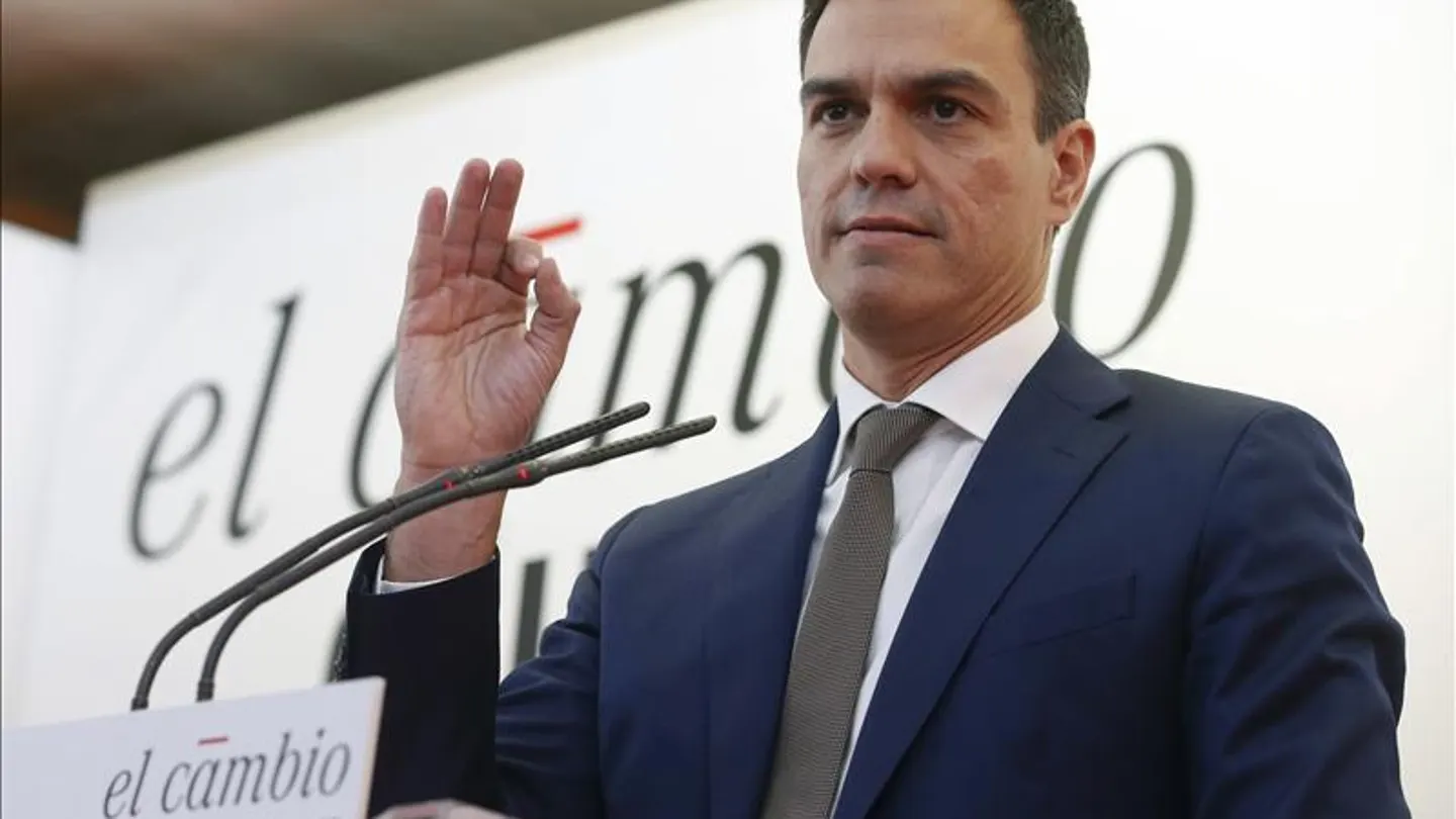 El candidato de los socialistas a la Monlcoa, Pedro Sánchez El candidato de los socialistas a la Monlcoa, Pedro Sánchez
