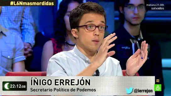 Errejón en laSexta Noche Errejón en laSexta Noche