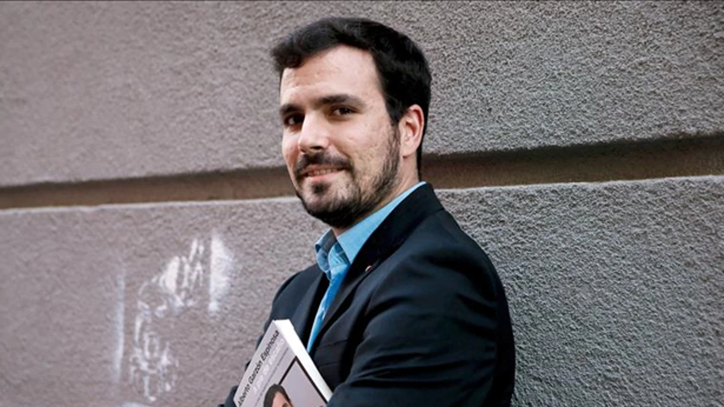 Alberto Garzón en la presentación de su libro Alberto Garzón en la presentación de su libro