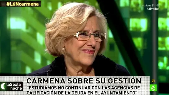 Manuela Carmena en laSexta Noche Manuela Carmena en laSexta Noche