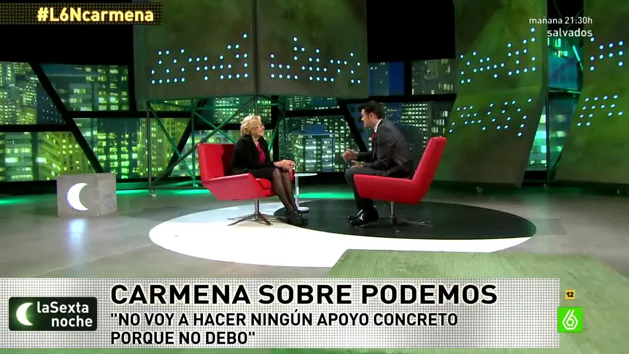 Carmena e Iñaki López Carmena e Iñaki López