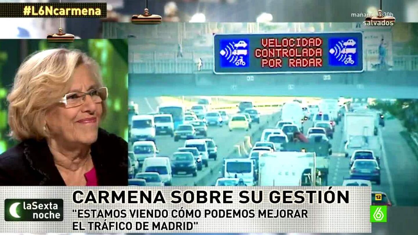 Carmena habla sobre el tr&aacute;fico