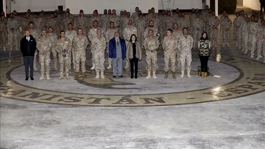 Las Fuerzas Armadas españolas arriaron bandera en la base afgana de Herat Las Fuerzas Armadas españolas arriaron bandera en la base afgana de Herat