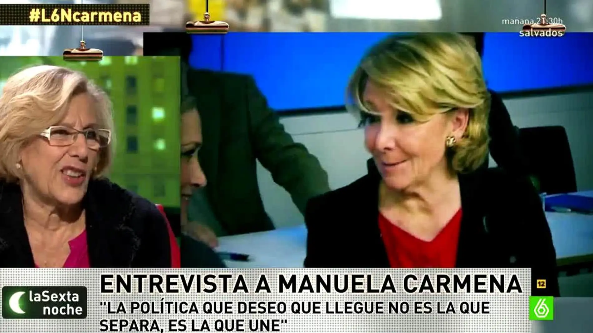 Carmena habla sobre Aguirre