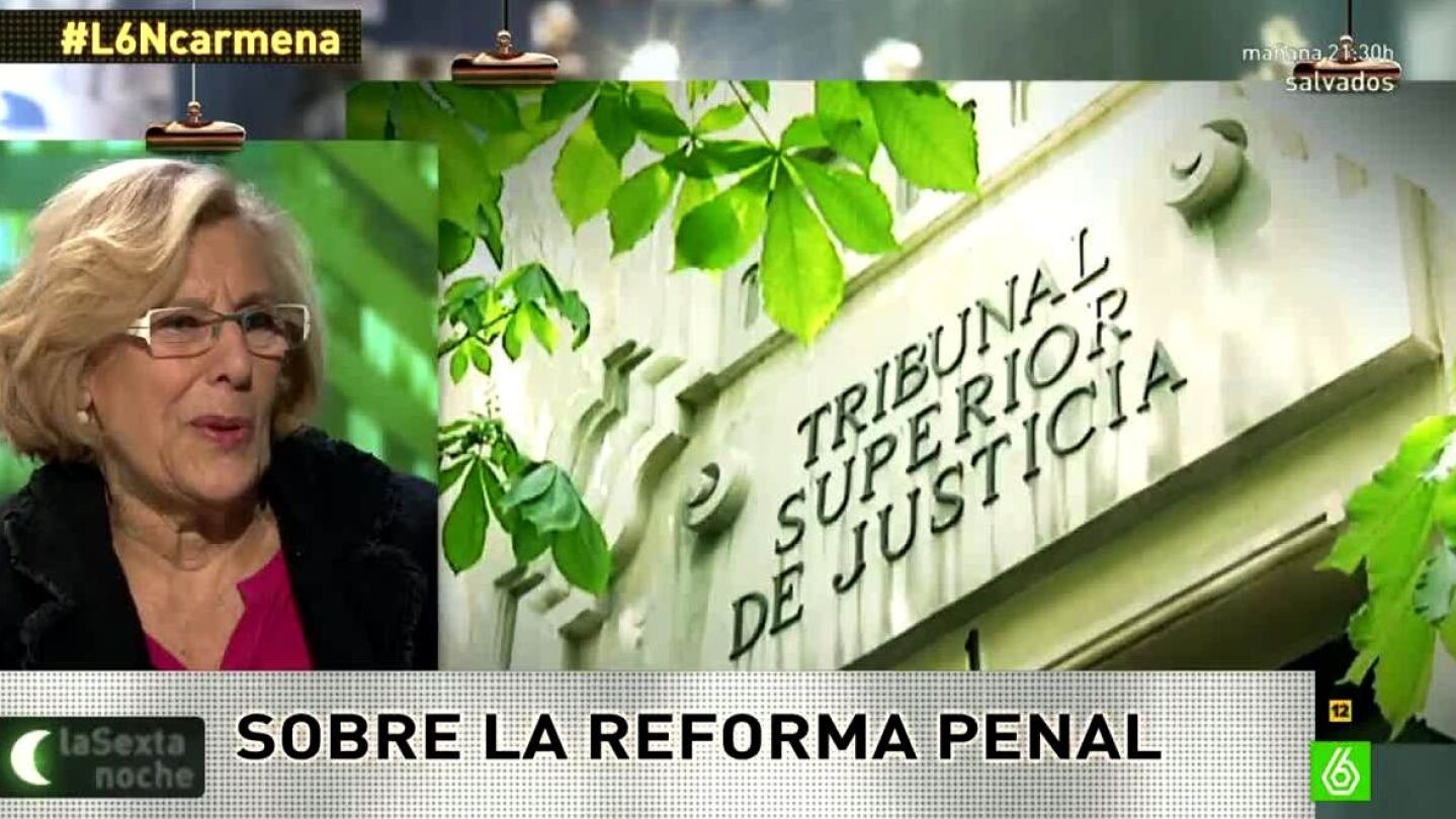 Carmena habla como jueza