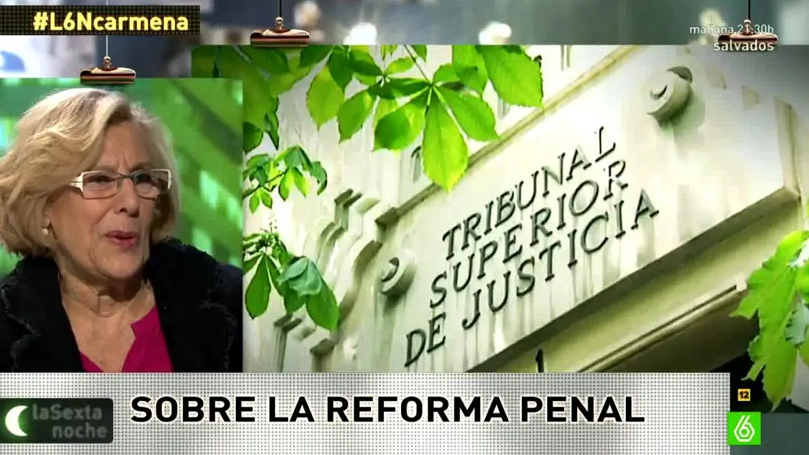 Carmena habla como jueza