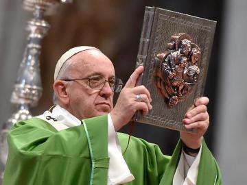 El papa Francisco en la misa de clausura del Sínodo El papa Francisco en la misa de clausura del Sínodo