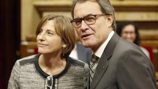 Carme Forcadell y Artur Mas Carme Forcadell y Artur Mas