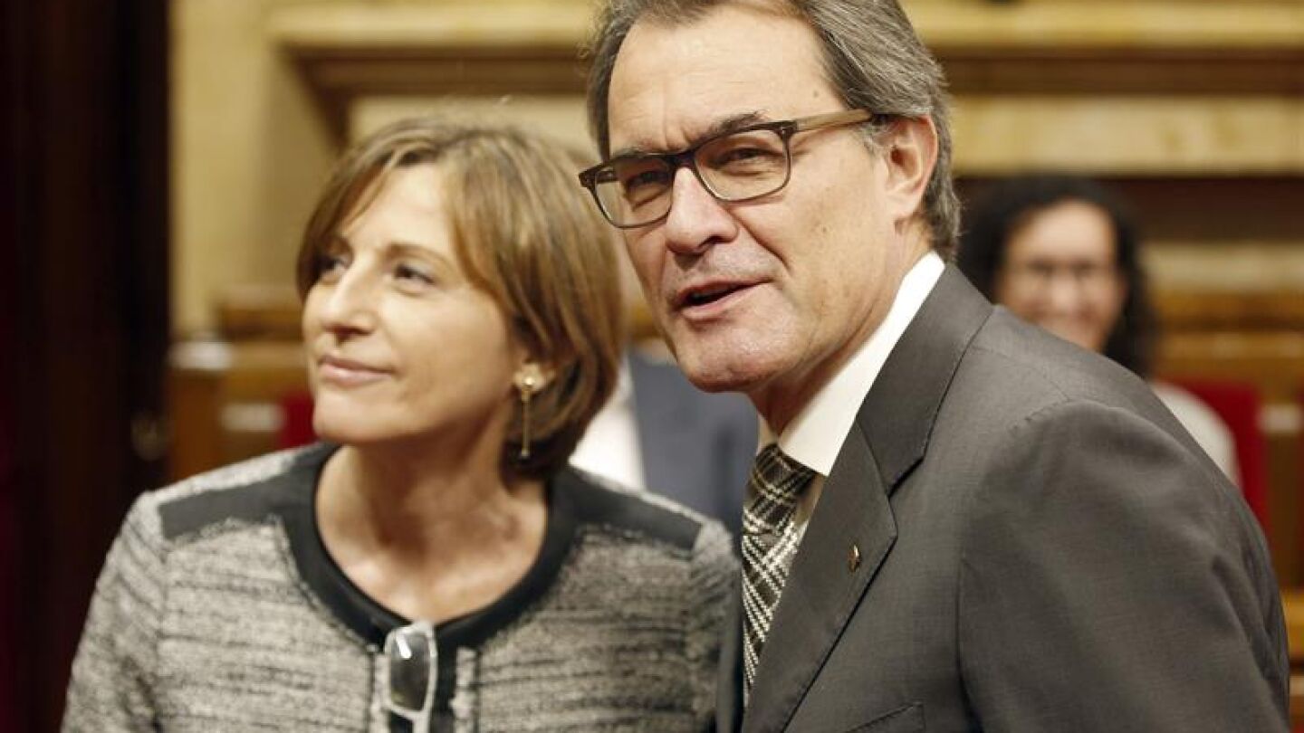 Carme Forcadell y Artur Mas