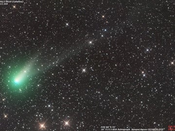 Imagen del cometa C/2013 US10 (Catalina) tomada el 11 de agosto de 2015, desde Siding Spring (Australia).