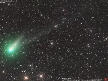 Imagen del cometa C/2013 US10 (Catalina) tomada el 11 de agosto de 2015, desde Siding Spring (Australia). Imagen del cometa C/2013 US10 (Catalina) tomada el 11 de agosto de 2015, desde Siding Spring (Australia).