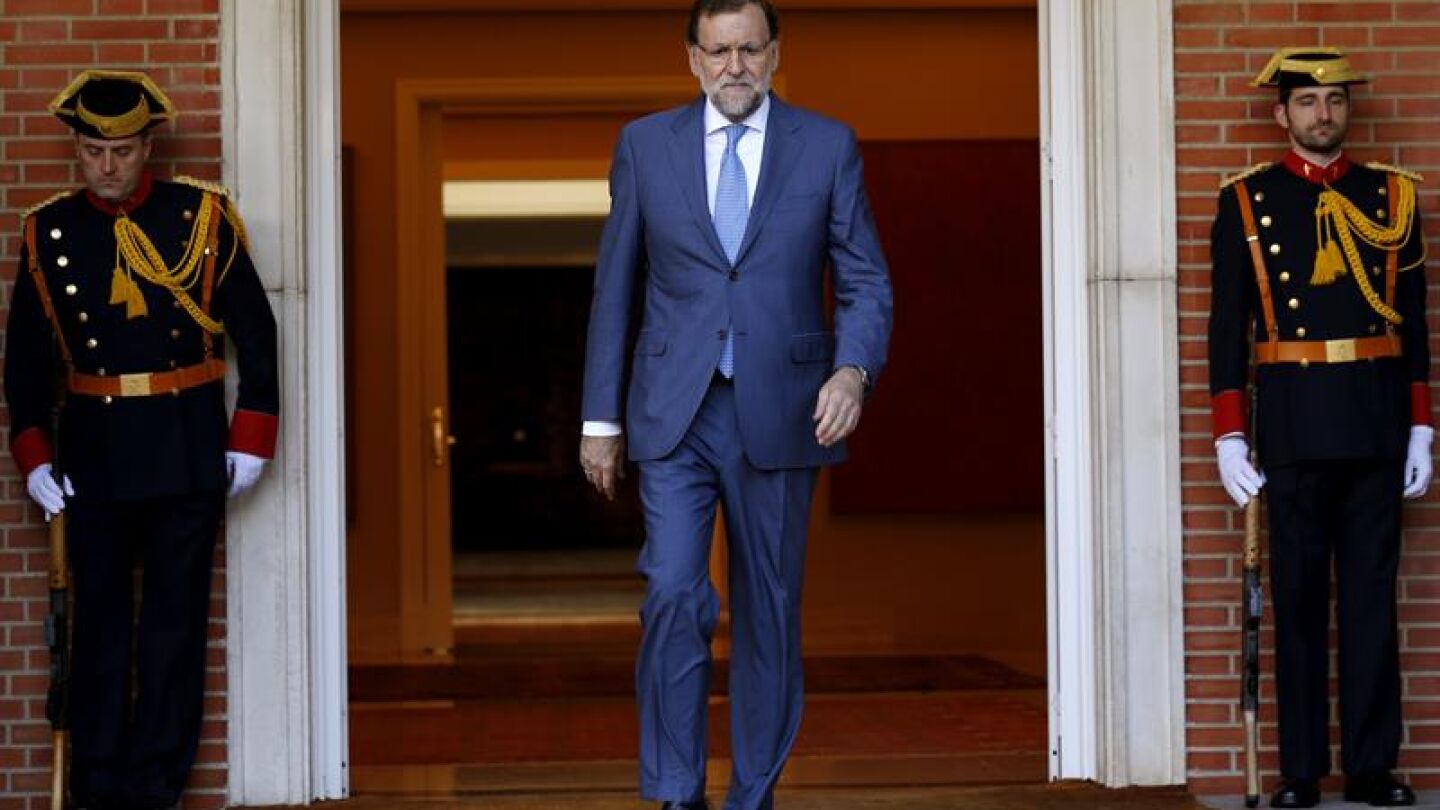 Mariano Rajoy en el Palacio de la Moncloa