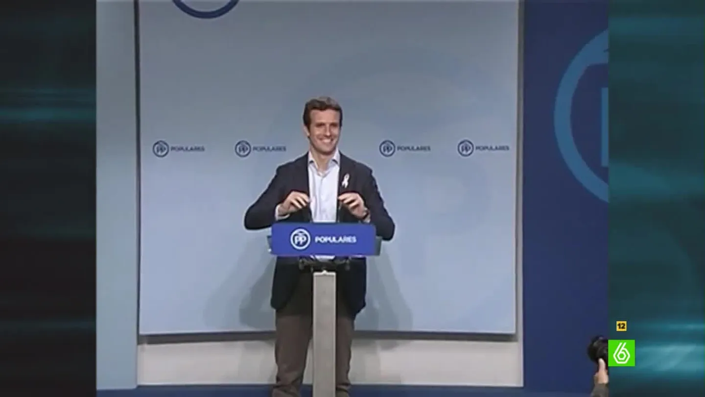 Pablo Casado, aclamado a su salida a un mitin del PP Pablo Casado, aclamado a su salida a un mitin del PP