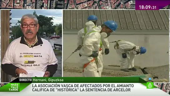 Jesús Uzkudun, portavoz de la Asociación de Víctimas del Amianto en Euskadi Jesús Uzkudun, portavoz de la Asociación de Víctimas del Amianto en Euskadi