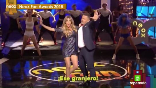 Anna Simon y Miki Nadal en Neox Fan Awards