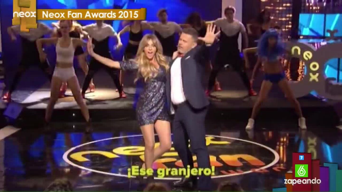 Anna Simon y Miki Nadal en Neox Fan Awards