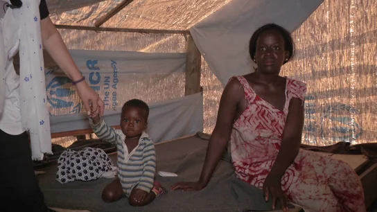 Campo de refugiados de ACNUR en Ampain, Ghana Campo de refugiados de ACNUR en Ampain, Ghana