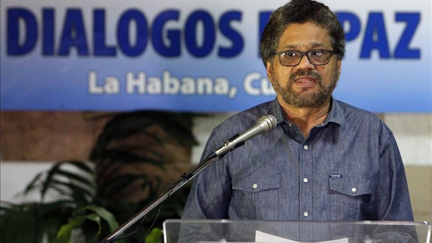 El segundo jefe de las FARC y l&iacute;der de los delegados de la guerrilla, Luciano Mar&iacute;n 