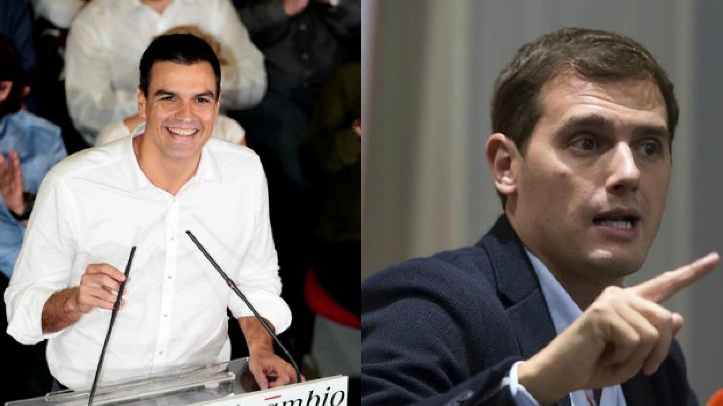 Pedro S&aacute;nchez y Albert Rivera