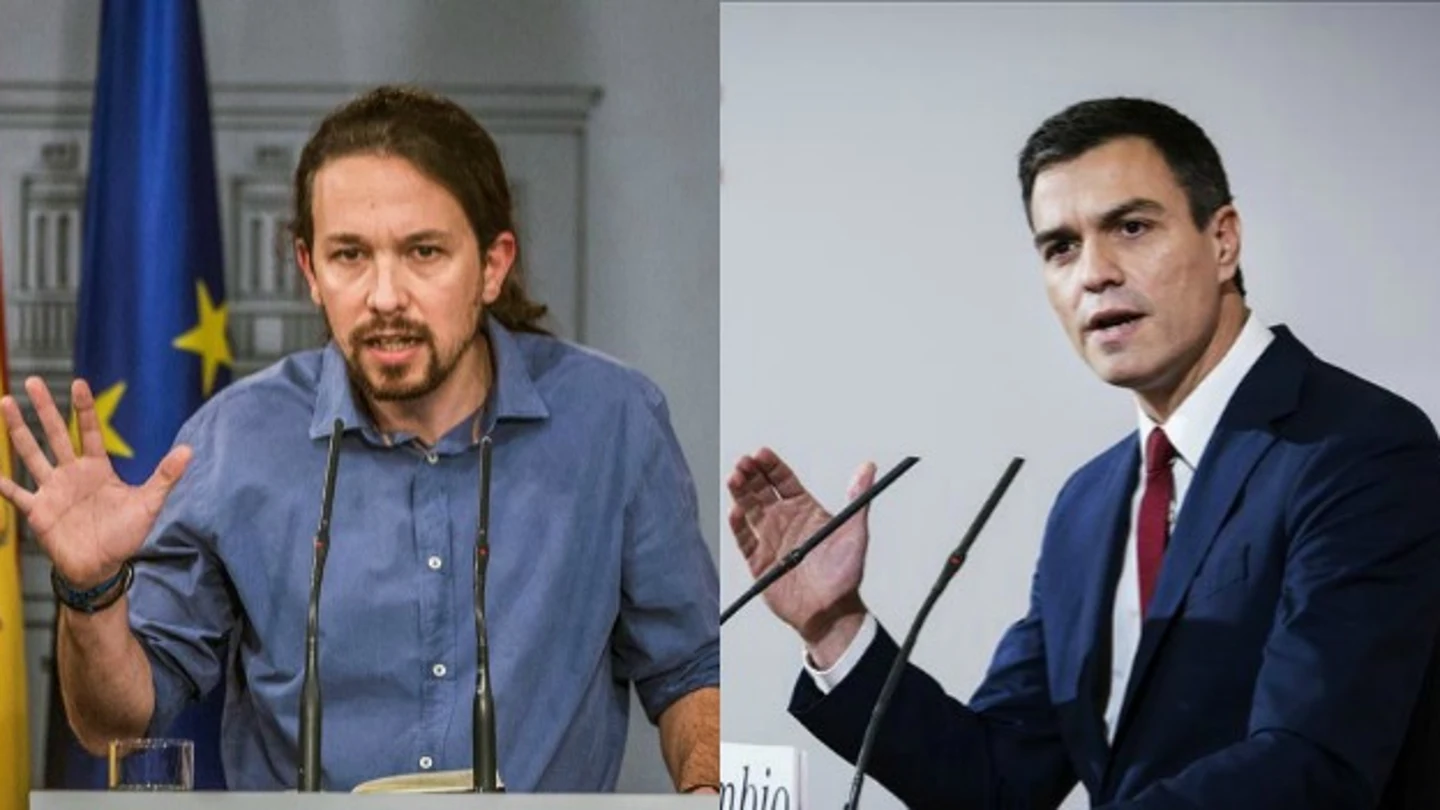 Pablo Iglesias y Pedro Sánchez Pablo Iglesias y Pedro Sánchez