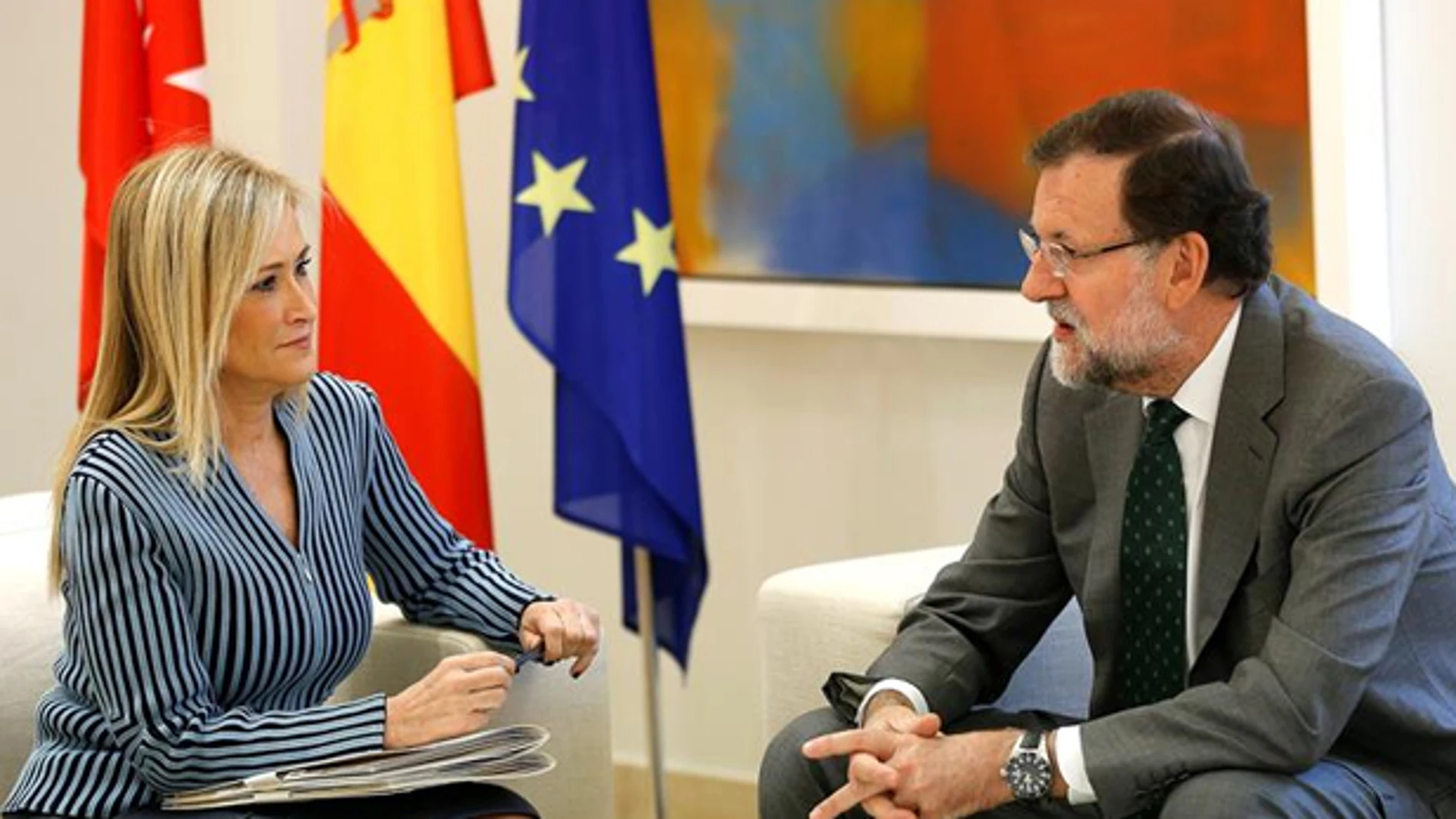 Cristina Cifuentes junto a Mariano Rajoy