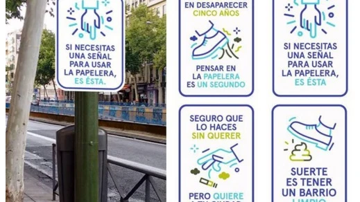 Carteles de la campaña de limpieza