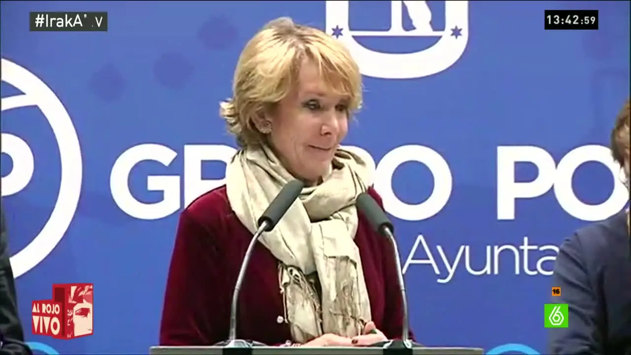 Esperanza Aguirre, sobre la guerra de Irak