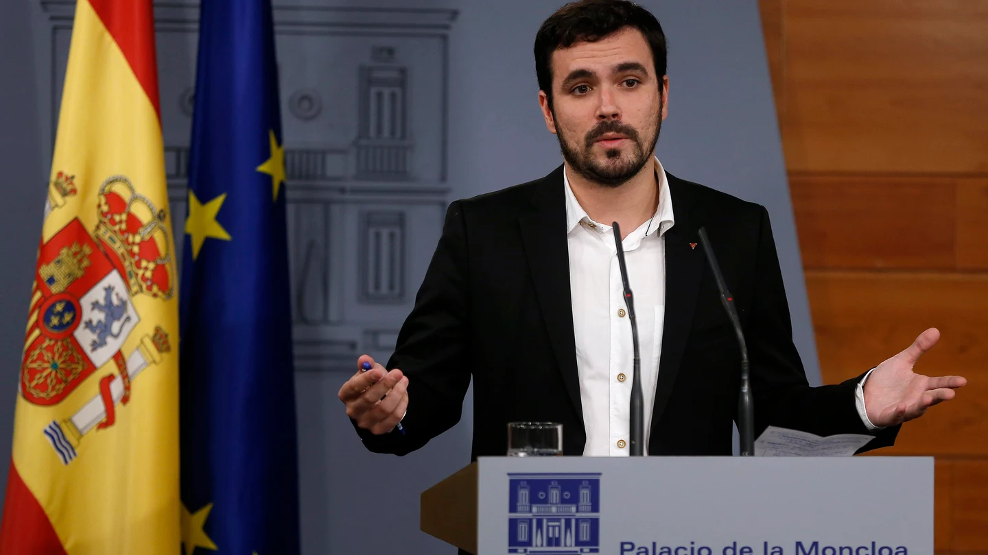 Alberto Garzón, en el Palacio de la Moncloa Alberto Garzón, en el Palacio de la Moncloa
