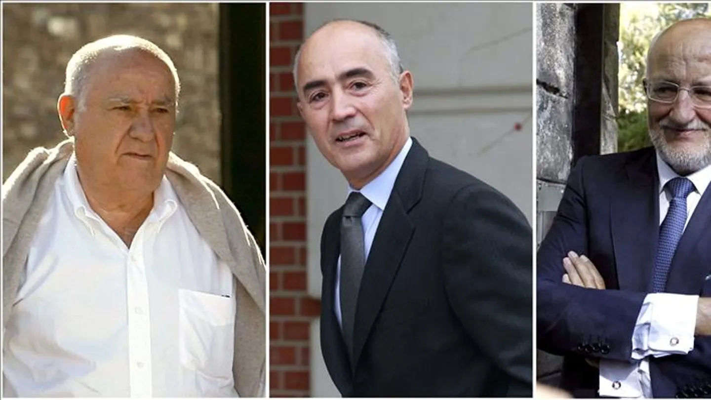 Amancio Ortega, Rafael del Pino y Juan Roig Amancio Ortega, Rafael del Pino y Juan Roig
