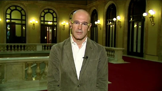 Raül Romeva, durante una entrevista en Espejo Público Raül Romeva, durante una entrevista en Espejo Público