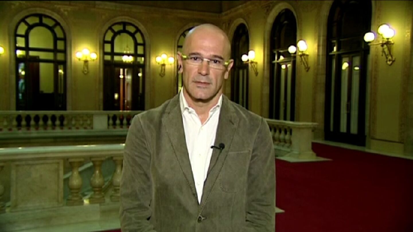 Ra&uuml;l Romeva, durante una entrevista en Espejo P&uacute;blico