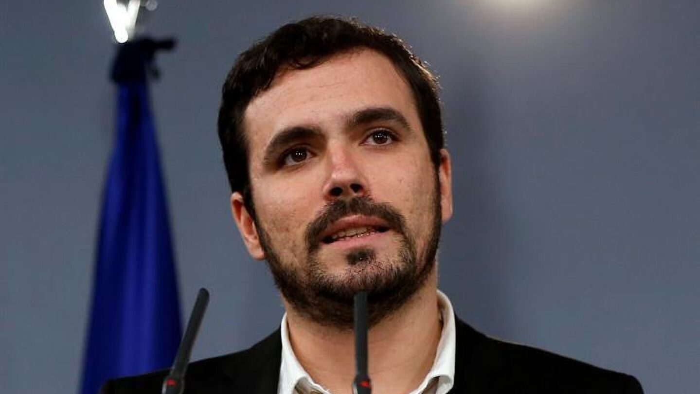 Alberto Garz&oacute;n, durante una comparecencia en la Moncloa