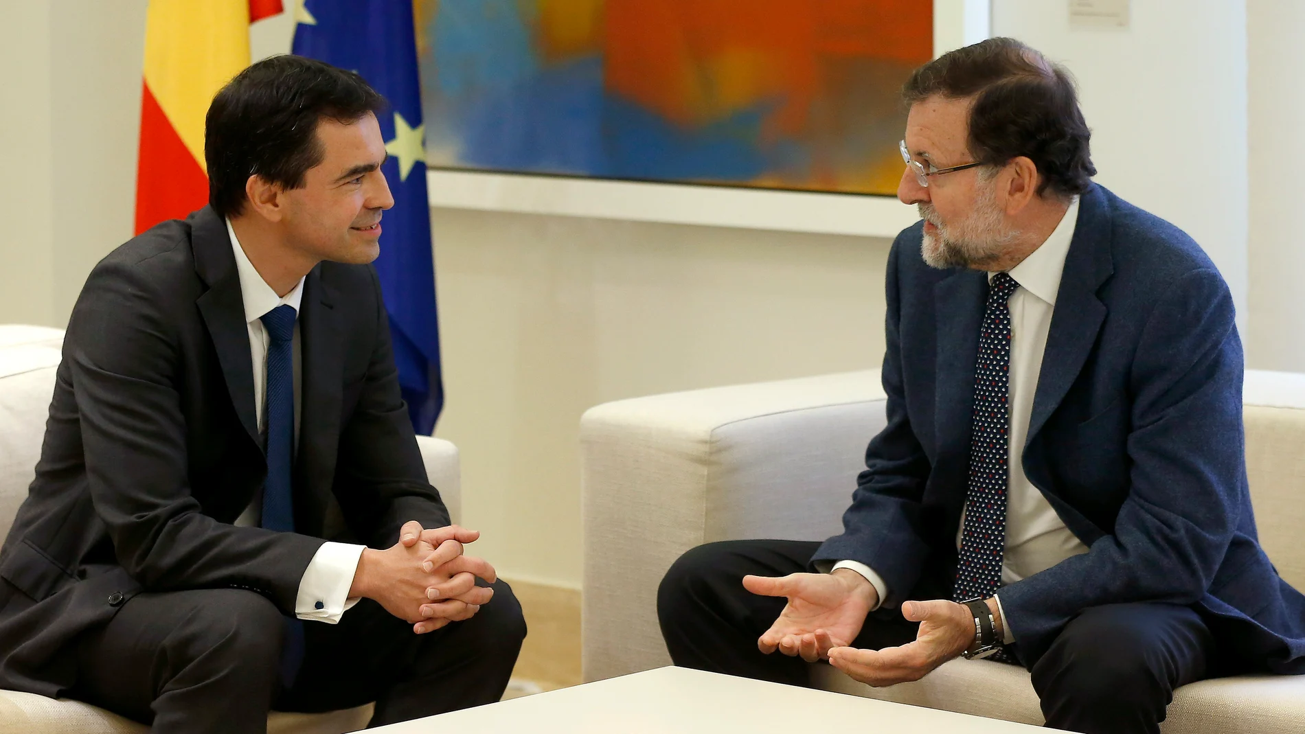 Herzog y Mariano Rajoy, en La Moncloa.
