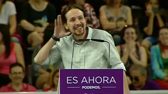 Pablo Iglesias, en un mitin Pablo Iglesias, en un mitin