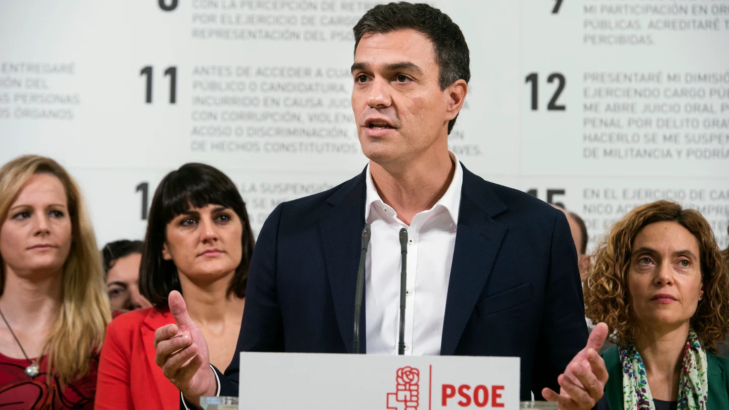 Pedro Sánchez, durante su intervención en el museo ABC Pedro Sánchez, durante su intervención en el museo ABC