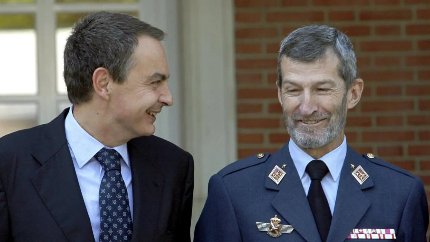 José Julio Rodríguez, exJEMAD con Zapatero José Julio Rodríguez, exJEMAD con Zapatero