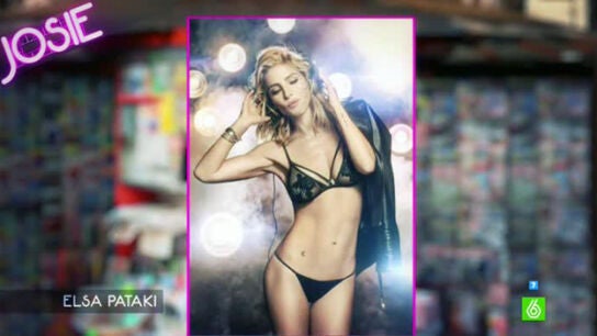 Posado de Elsa Pataki para una firma de ropa &iacute;ntima