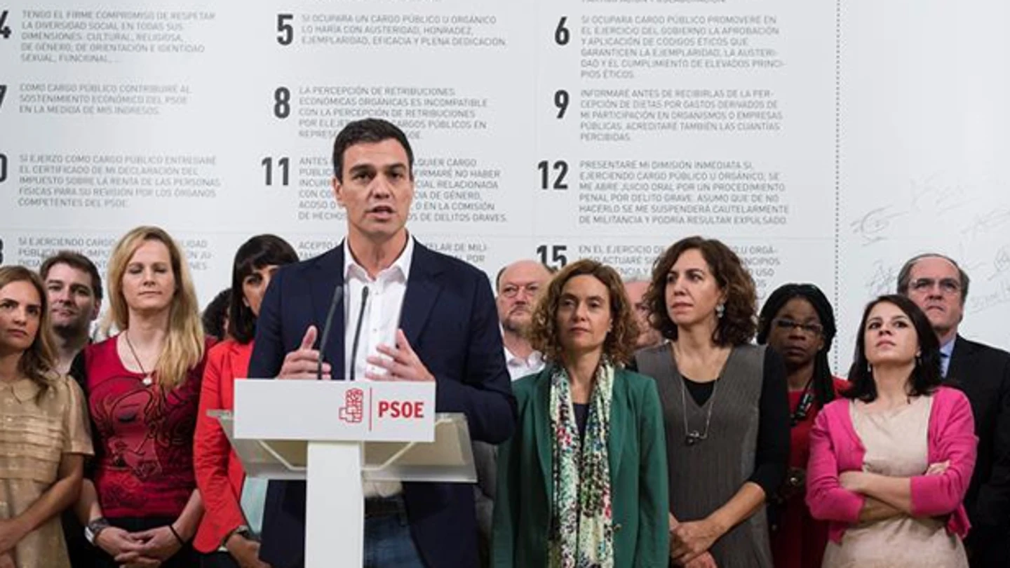 Pedro Sánchez en un acto del PSOE Pedro Sánchez en un acto del PSOE