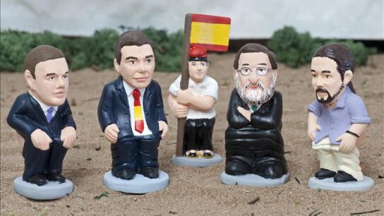 Caganers de los candidatos a la presidencia del Gobierno