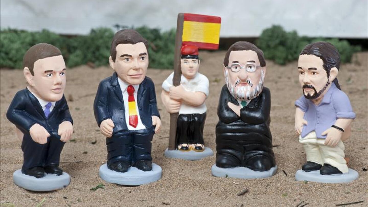 Caganers de los candidatos a la presidencia del Gobierno