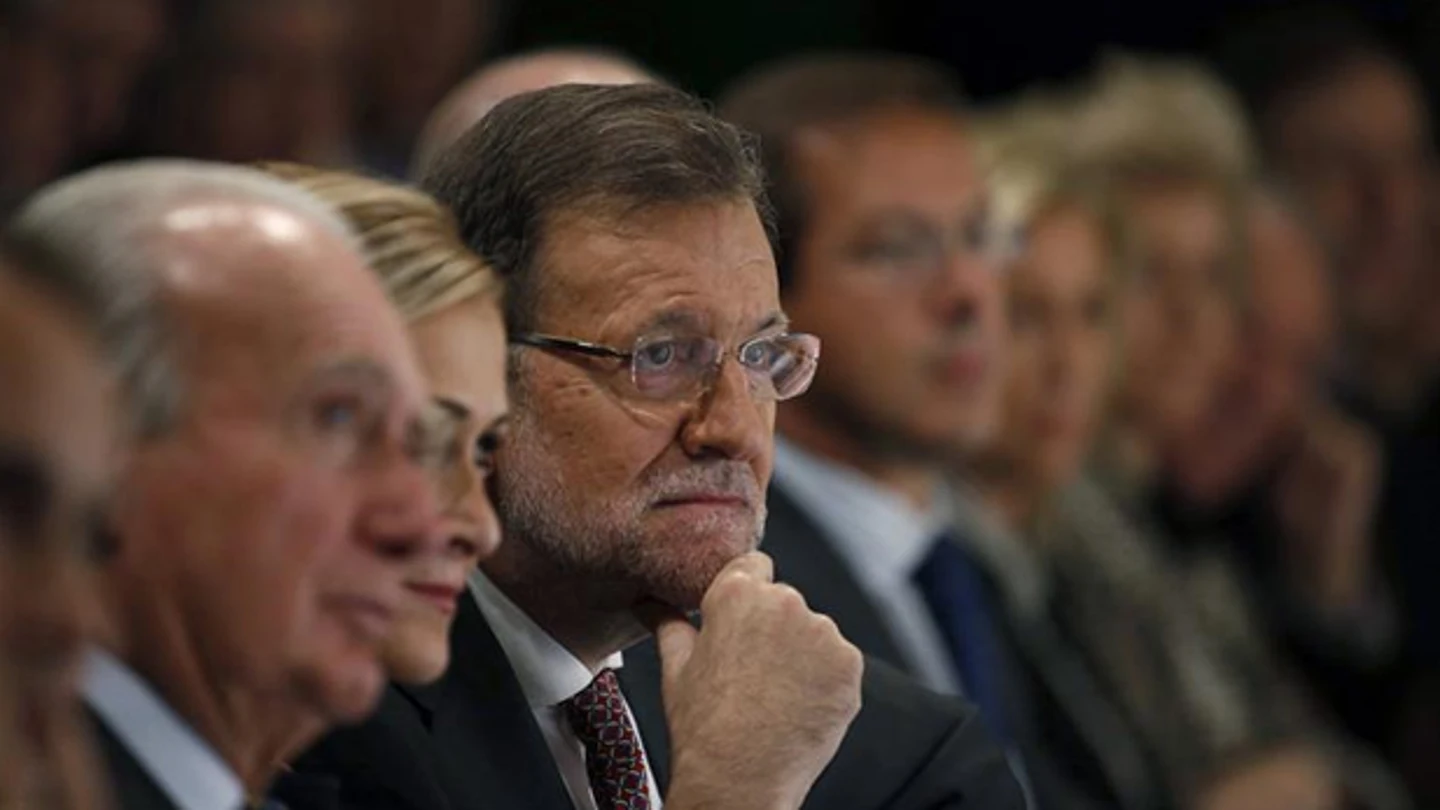 Rajoy junto a otros dirigentes populares Rajoy junto a otros dirigentes populares