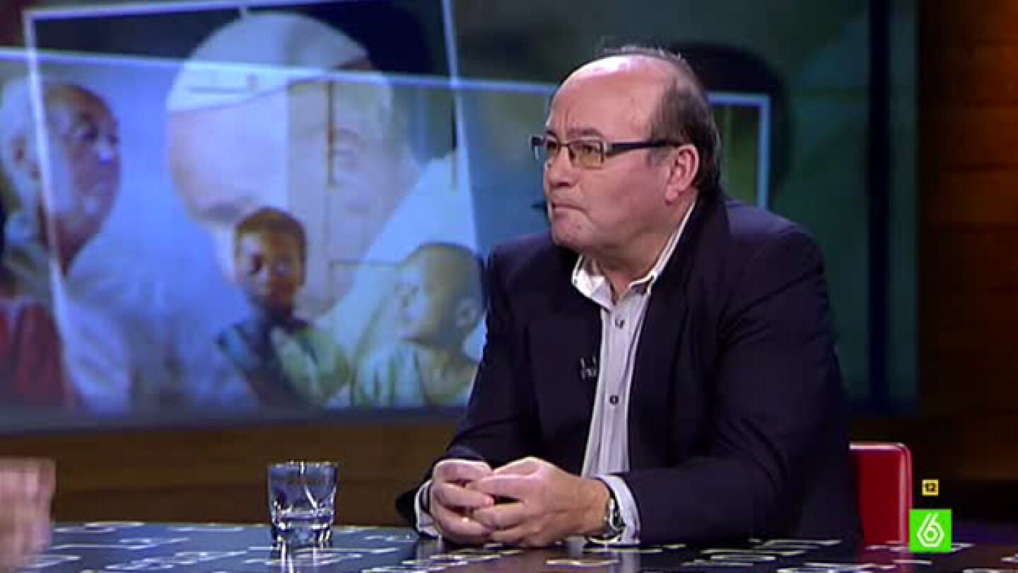 El director de Religi&oacute;n Digital, Jos&eacute; Manuel Vidal, visita El Intermedio 
