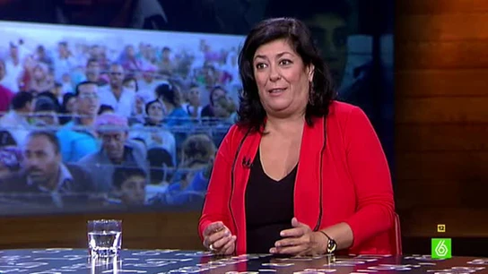 La escritora Almudena Grandes visita El Intermedio La escritora Almudena Grandes visita El Intermedio