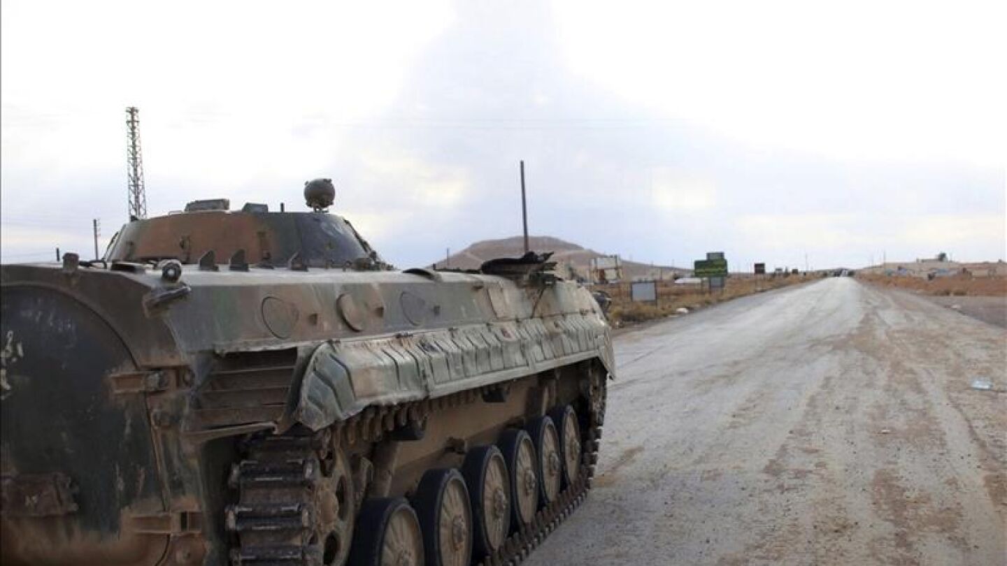 Un tanque del ej&eacute;rcito sirio
