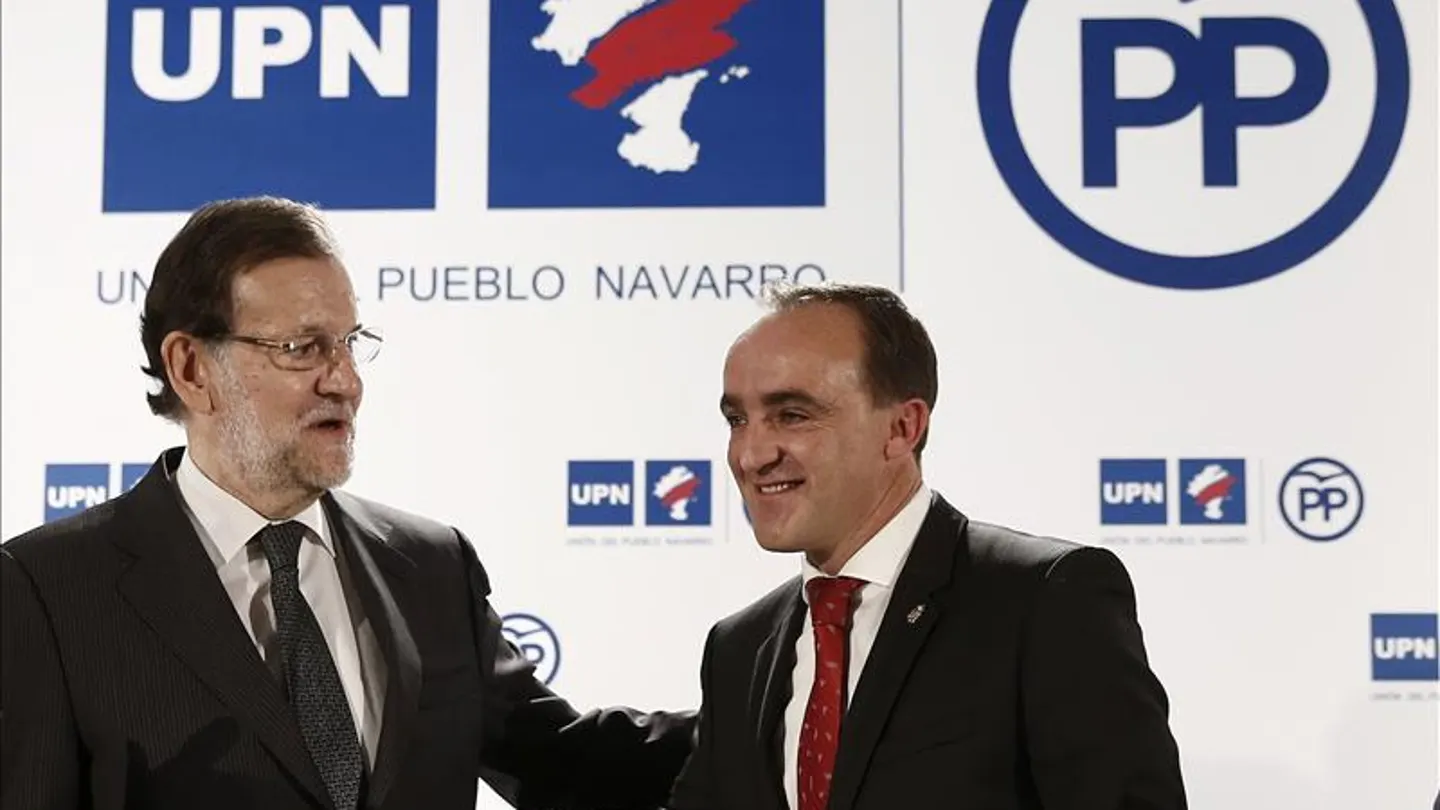 Mariano Rajoy y Javier esparza en un acto institucional Mariano Rajoy y Javier esparza en un acto institucional